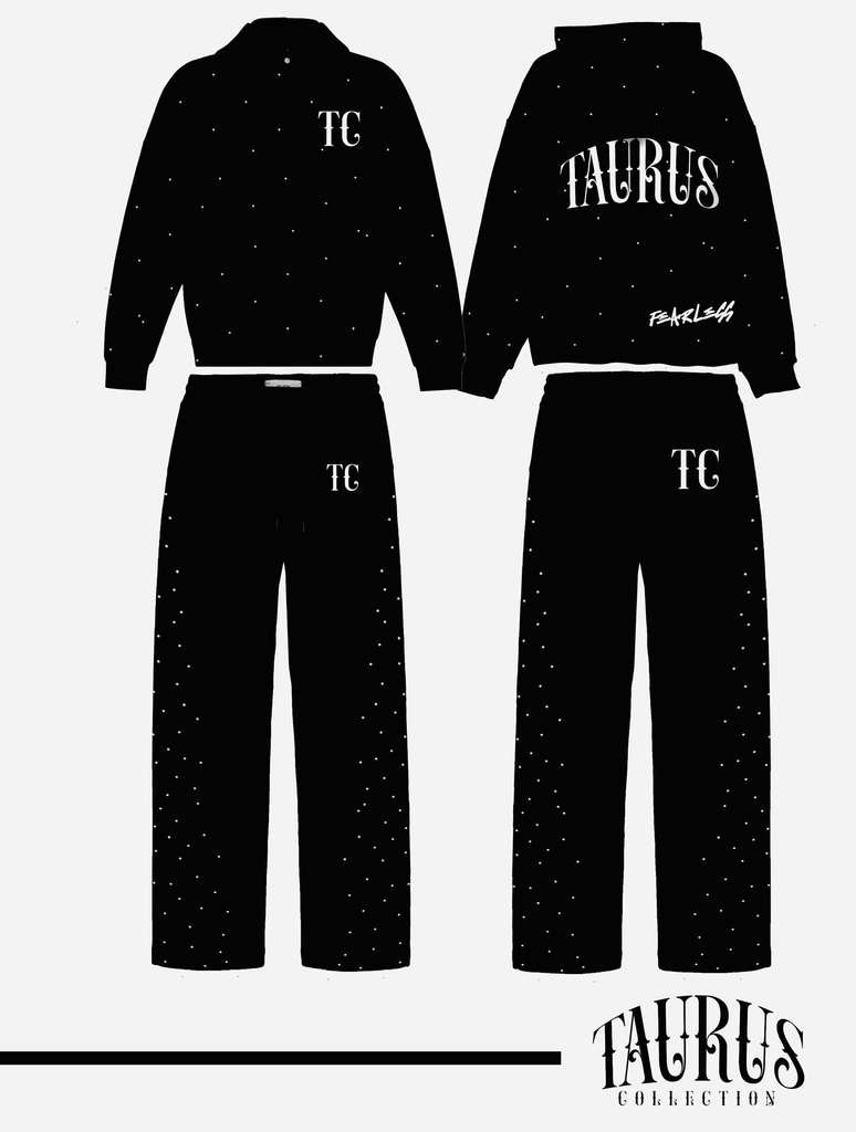 TAURUS FEARLESS DIAMOND HOODIE BLACK EDITION alt