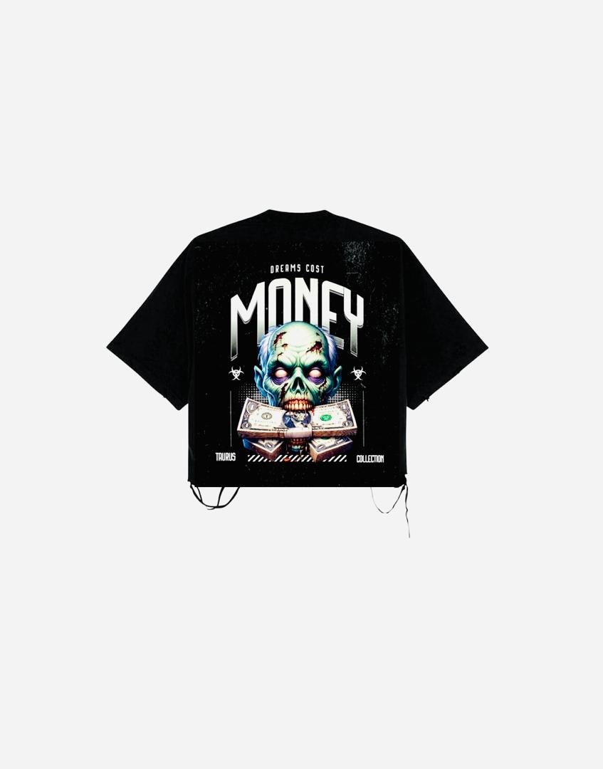 Bold “Dreams Cost Money” statement design black edition alt