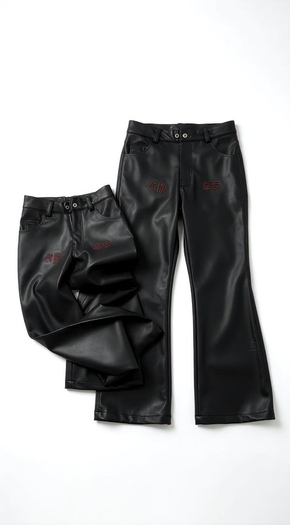 TC Croc Leather Pants